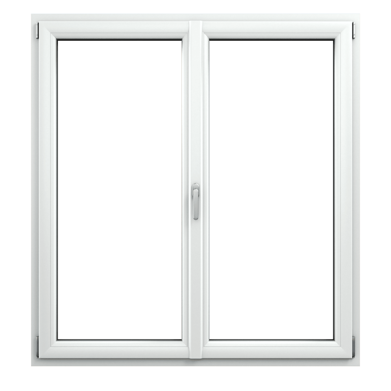 Fenêtre Oknoplast Charme Mini blanche à deux vantaux