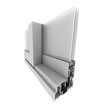 Coupe officielle du profil de baie aluminium Aluhaus Visioglide