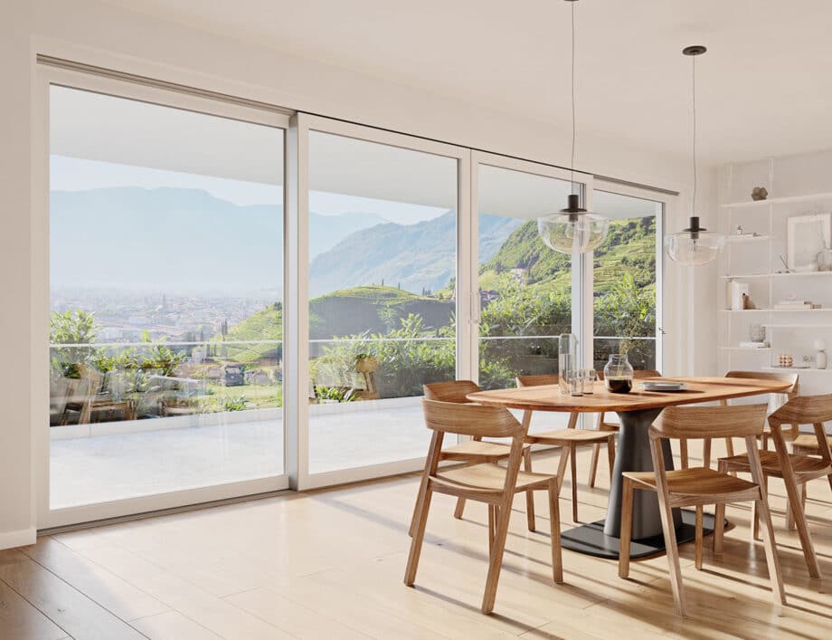 Ambiance fabricant Oknoplast — baie PVC HST Motion