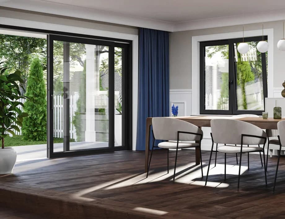 Ambiance fabricant Oknoplast — baie PVC HST Motion S