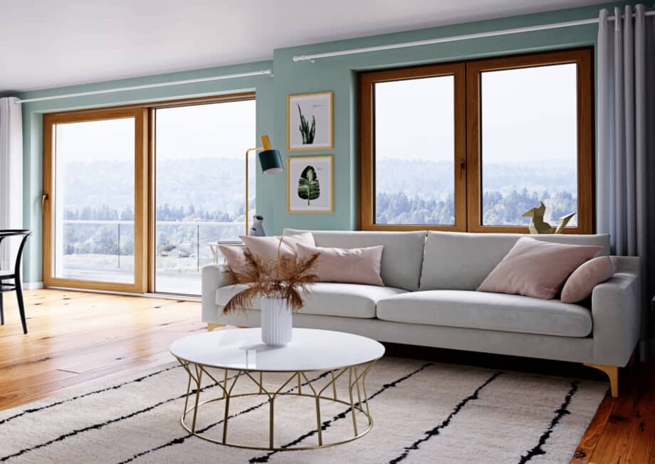 Ambiance fabricant Oknoplast — baie PVC SLIDE